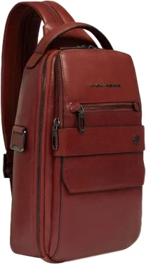 Рюкзак слинг мужской Piquadro Solm CA7028S141/CU табачный натур.кожа