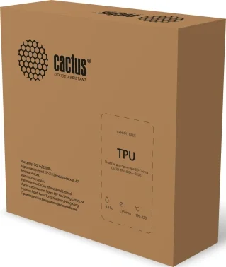 Пластик для принтера 3D Cactus CS-3D-TPU-0.8KG-BLUE TPU d1.75мм 0.8кг L336м 1цв.