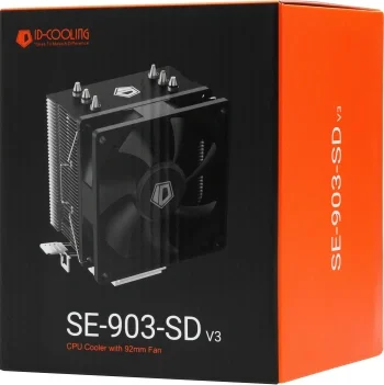 Устройство охлаждения(кулер) ID-Cooling SE-903-SD V3 Soc-AM5/AM4/1200/1700/1851 черный 3-pin 23dB Al+Cu 130W 370gr Ret