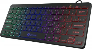 Клавиатура Оклик 300S черный USB slim LED (1696461) кабель 1.6м