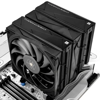 Устройство охлаждения(кулер) Thermalright Royal Knight 120 нет подсветки Soc-AM5/AM4/1200/1700/1851 черный 4-pin 29.4dB Al+Cu Ret (RK120-BL)