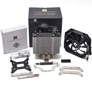 Устройство охлаждения(кулер) Thermalright Assassin King 120 Mini V2 Soc-AM5/AM4/1151/1200/2066/2011/1700 черный 4-pin 25.2dB Al+Cu 980gr Ret (AK120-MINI-V2)