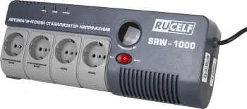 Стабилизатор напряжения Rucelf SRW-1000-D 1кВА однофазный белый