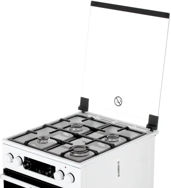 Плита Комбинированная Gorenje GK5C40WF белый (стеклянная крышка) реш.чугун