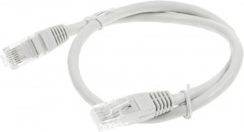 Патч-корд Cablexpert PP6U-0.5M 10000Гбит/с UTP 4 пары cat.6 CCA molded 0.5м серый RJ-45 (m)-RJ-45 (m)