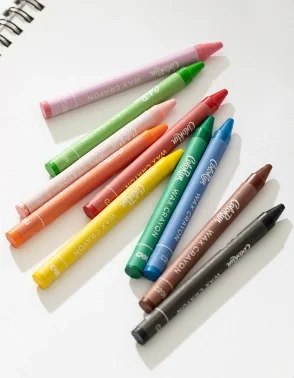Восковые мелки Deli EC20820 Colorun 24цв. картон.кор./европод.