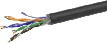 Кабель сетевой информационный NetOn 01-0301 кат.5E UTP 4 пары 24AWG PE внешний 305м черный