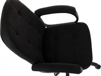 Кресло руководителя Бюрократ CH 002 Fabric черный 3C11 крестов. пластик
