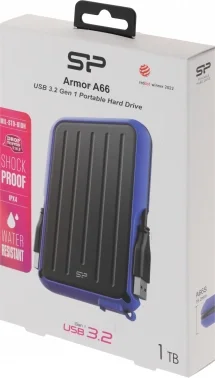 Жесткий диск Silicon Power USB3.0 1TB SP010TBPHD66SS3B Armor A66 2.5" синий