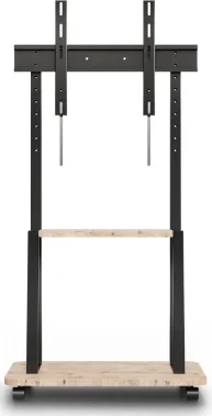 Стойка для телевизора Holder PR-108 черный/дуб 32"-65" макс.40кг напольный мобильный