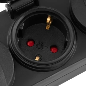 Сетевой фильтр Buro 300MDP-5-B 5м (3 розетки) черный (коробка)