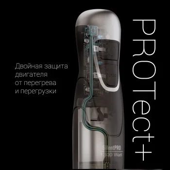 Блендер погружной Polaris Silent PHB 1380 1300Вт черный/серебристый