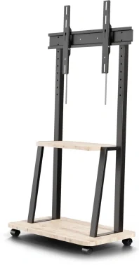 Стойка для телевизора Holder PR-108 черный/дуб 32"-65" макс.40кг напольный мобильный