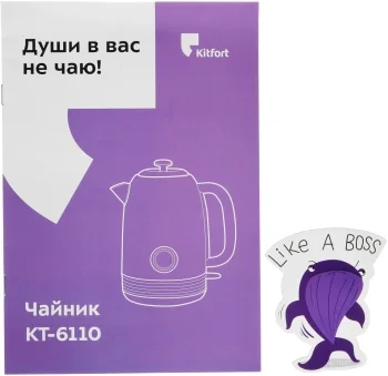 Чайник электрический Kitfort КТ-6110 1.7л. 2200Вт зеленый корпус: металл/пластик