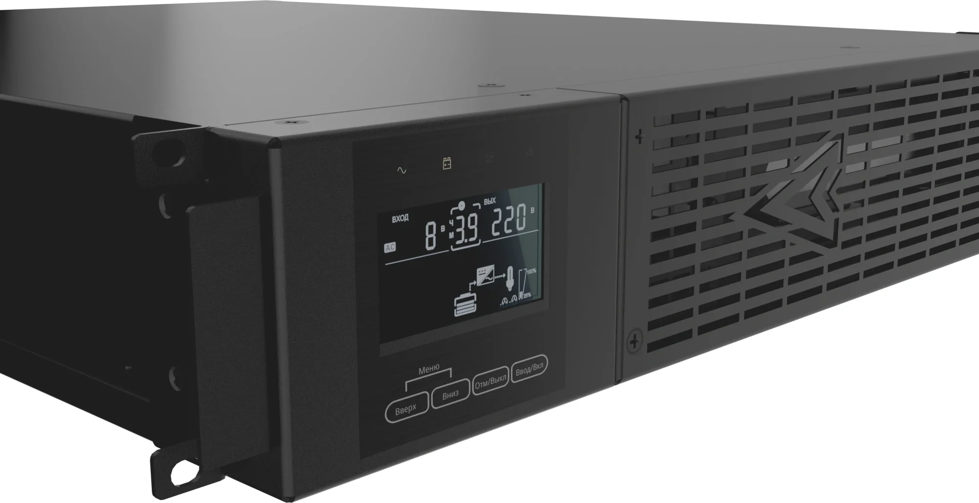 Импульс ИБП ФОРВАРД 2000 {~230В, 2000ВА/2000 Вт, LCD+LED, EPO, RS-232, USB SmartSlot, АКБ 4х9Ач,IEC-C13x8, IEC-C19*1} {FW20201}