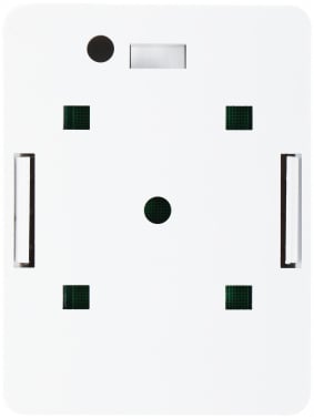 Розетка Lanmaster TWT-SM1-45-WH RJ45 1 кат.5E бел. (упак.:1шт)