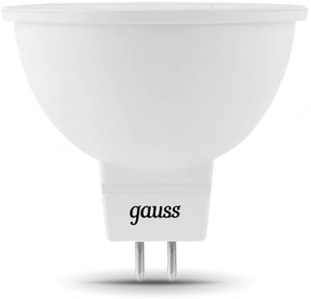 Лампа светодиодная Gauss 101505307 7Вт цок.:GU5.3 рефлек. 220B св.свеч.бел.хол. MR16 (упак.:10шт)