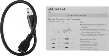 Жесткий диск A-Data USB3.0 2TB AHD650-2TU31-CBK HD650 DashDrive Durable 2.5" черный