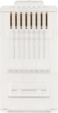 Коннектор Lanmaster TWT-PL45-8P8C UTP кат.5E RJ45 прозрачный (упак.:100шт)