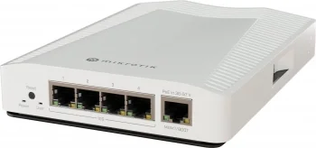 Коммутатор MikroTik CRS304-4XG-IN 1x1Гбит/с 4x10Гбит/с 1PoE управляемый