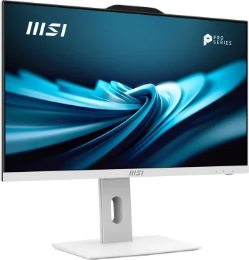 Моноблок MSI Pro AP242P 14M-807XRU 23.8" Full HD i7 14700 (2.1) 32Gb SSD512Gb UHDG 770 без ОС GbitEth WiFi BT 120W клавиатура мышь Cam белый 1920x1080