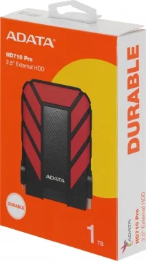 Жесткий диск A-Data USB3.0 1TB AHD710P-1TU31-CRD HD710Pro DashDrive Durable 2.5" красный