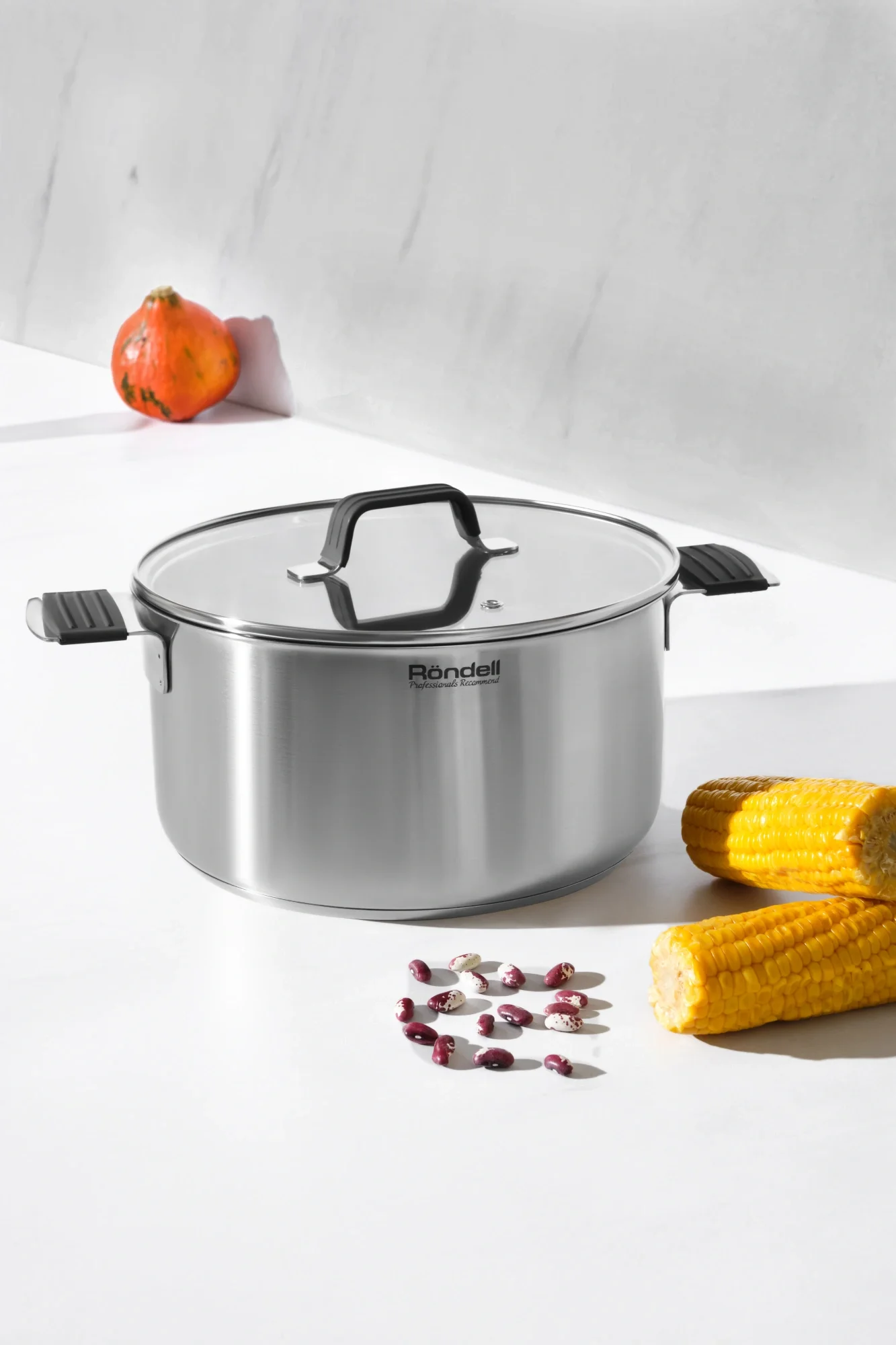 Кастрюля Rondell Bayoneta RDS-1807 3.1л. d=20см (с крышкой) стальной