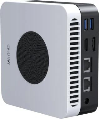 Неттоп Chuwi LarkBox X i3 1220P (1.5) 8Gb SSD256Gb UHDG Windows 11 Pro 2xGbitEth WiFi BT 65W черный/белый