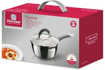 Ковш Rondell Flamme RDS-026 1.3л. d=16см (с крышкой) стальной