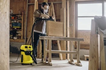 Строительный пылесос Karcher WD 3 P V-17/4/20 1000Вт (уборка: сухая/сбор воды/выдув) желтый