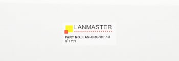 Кабельный органайзер горизонтальный Lanmaster LAN-ORG/BP-1U двухсторонний щетки 1U шир.:19"