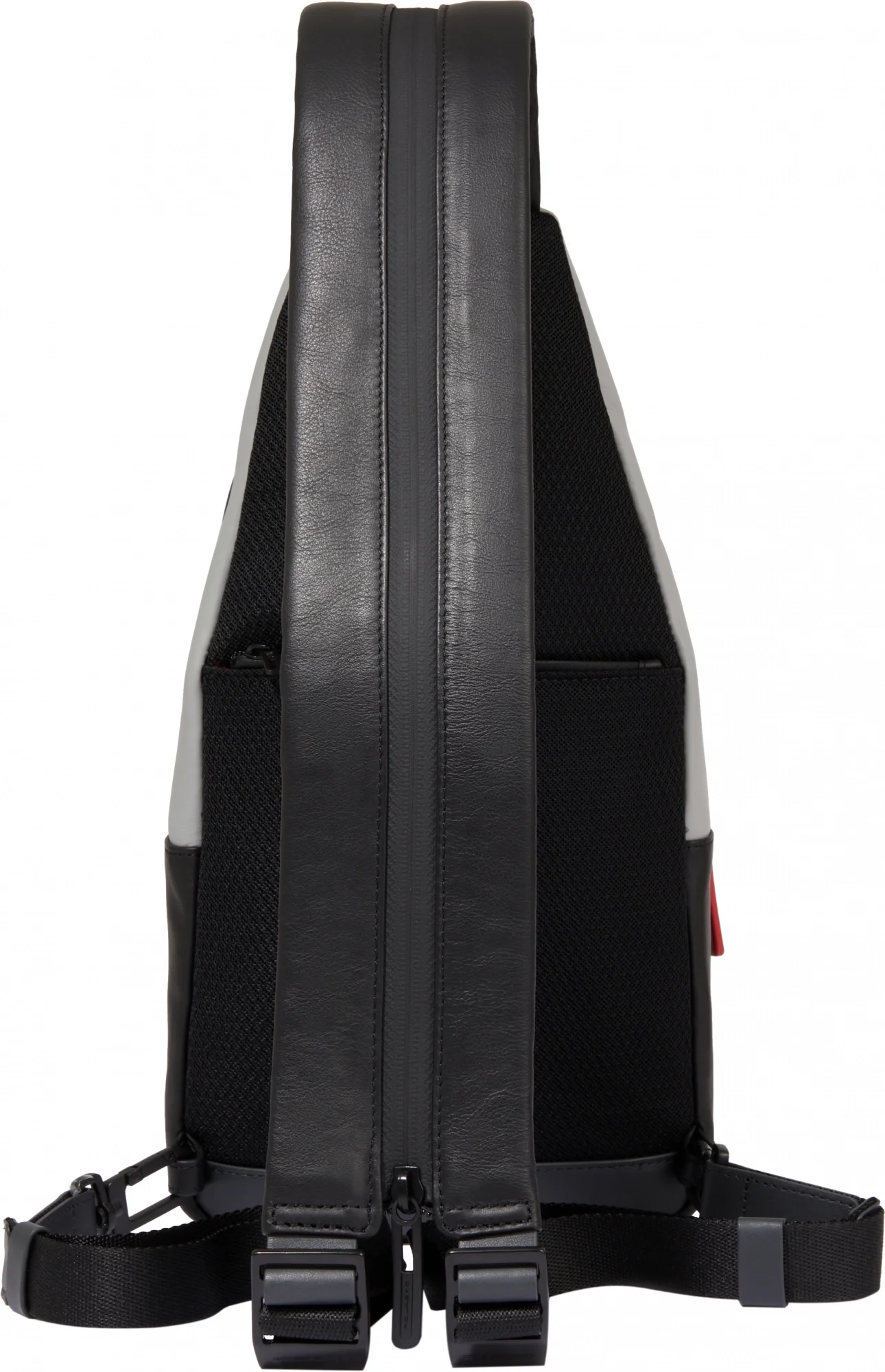 Рюкзак слинг мужской Piquadro Urban CA6540UB00/GRN серый/черный натур.кожа