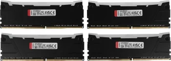 Память DDR4 4x32GB 3600MHz Kingston KF436C18RB2AK4/128 Fury Renegade RGB RTL Gaming PC4-28800 CL18 DIMM 288-pin 1.35В dual rank с радиатором Ret
