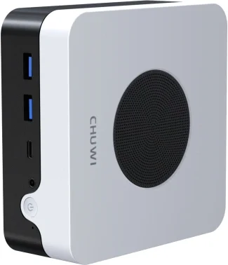 Неттоп Chuwi LarkBox X i3 1220P (1.5) 8Gb SSD256Gb UHDG Windows 11 Pro 2xGbitEth WiFi BT 65W черный/белый