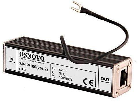 OSNOVO <SP-IP/100(ver2)> Устройство  грозозащиты для ЛВС