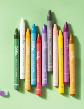 Восковые мелки Deli EC20820 Colorun 24цв. картон.кор./европод.