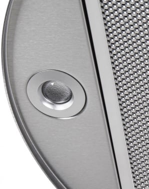 Вытяжка каминная Maunfeld Lee Light Isla 35 Inox нержавеющая сталь управление: кнопочное (1 мотор)