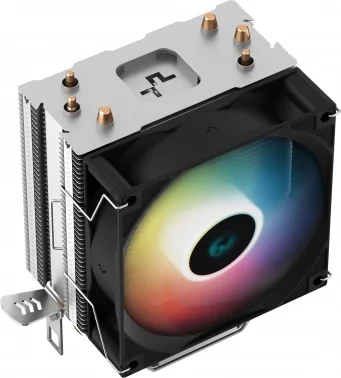 Устройство охлаждения(кулер) Deepcool AG300 LED RGB Soc-AM5/AM4/1200/1700/1851 серебристый 4-pin 18-31dB Al+Cu 150W 350gr Ret (R-AG300-BKLNMN-G)