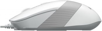 Мышь A4Tech Fstyler FM10S белый/серый оптическая 1600dpi silent USB 3but (FM10S USB WHITE)