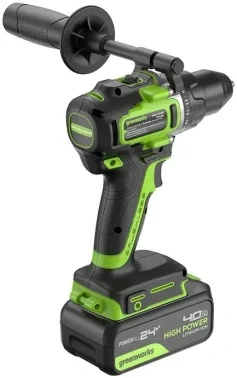 Дрель-шуруповерт Greenworks GD24DD90 аккум. патрон:быстрозажимной (3707507CUD)