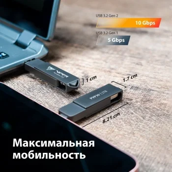 Накопитель SSD Patriot USB3.2 Gen2 1TB PVP301TB28UDG PVP30 Viper черный