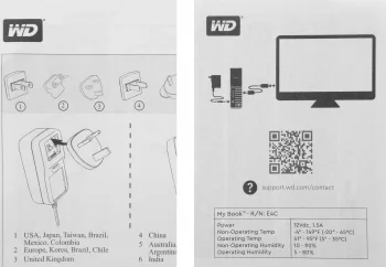 Жесткий диск WD USB3.0 12.2TB WDBBGB0120HBK-EESN My Book 3.5" черный