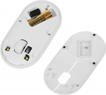 Мышь Logitech Pebble M350 белый оптическая 1000dpi silent беспров. BT/Radio USB для ноутбука 3but (910-005541)