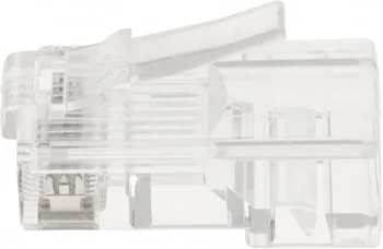 Коннектор Lanmaster TWT-PL45-8P8C UTP кат.5E RJ45 прозрачный (упак.:100шт)