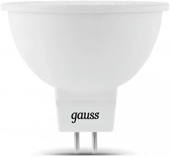 Лампа светодиодная Gauss 101505307 7Вт цок.:GU5.3 рефлек. 220B св.свеч.бел.хол. MR16 (упак.:10шт)