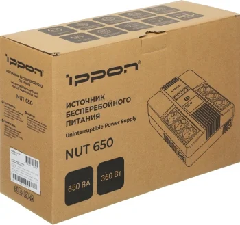 Источник бесперебойного питания Ippon Nut 650 360Вт 650ВА черный