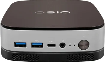 ПК Мини Osio BaseLine B51i-017 i5 1235U (1.3) 16Gb SSD512Gb Iris Xe Windows 11 Pro 64 GbitEth WiFi BT 59.85W коричневый/серебристый (RUS)