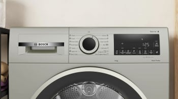 Сушильная машина Bosch Serie 4 WQG1420XME пан.англ. кл.энер.:A макс.загр.:9кг серебристый