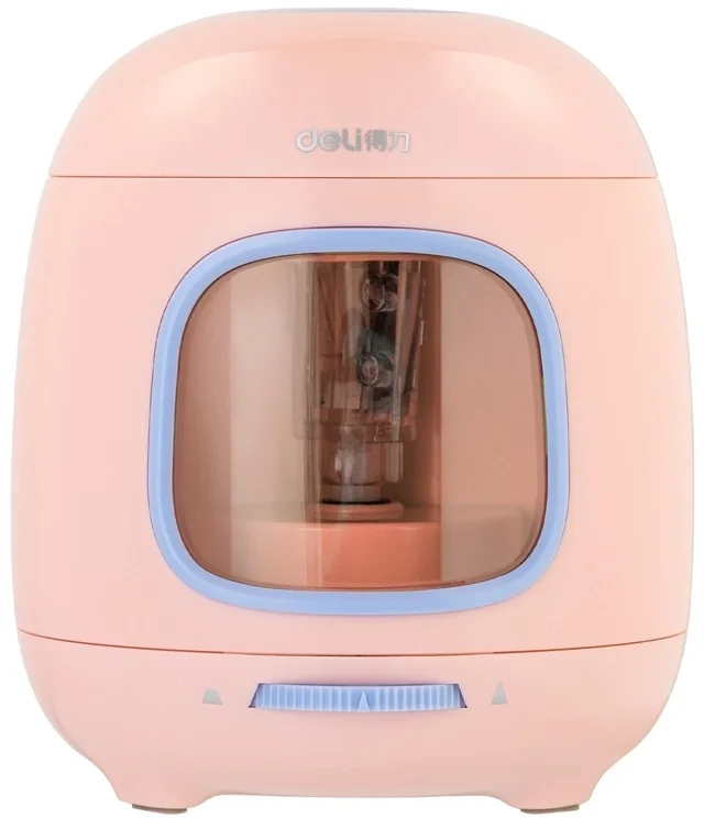 DELI Точилка для карандашей электрическая VA13 PINK пластик розовый