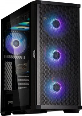 Корпус Zalman Z10 PLUS черный без БП ATX 10x120mm 4x140mm 2xUSB3.0 audio bott PSU